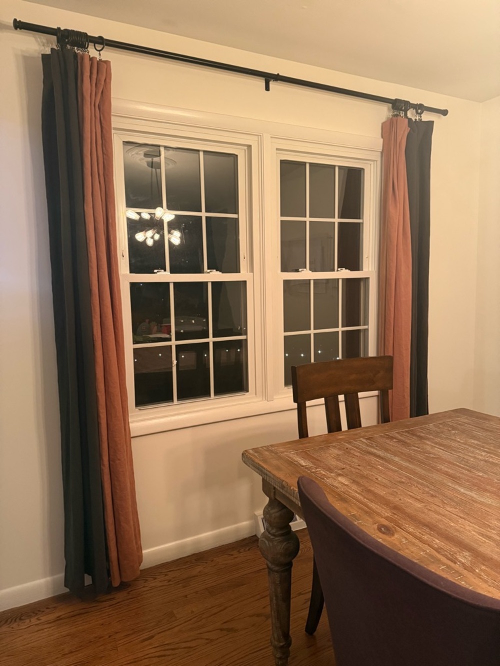CB2 Forest Green Linen Window Curtain Panels (set of 2) - Picture 2 of 2